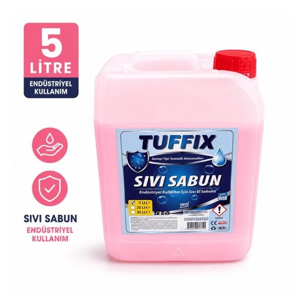 Tuffix 5 Litre Sıvı El Sabunu / Yoğun Kullanıma Uygun Ekonomik Sıvı Sabun