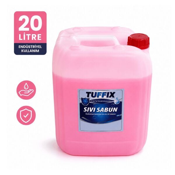 Tuffix 20 Litre Endüstriyel Sıvı El Sabunu / Yoğun Kullanıma Uygun Ekonomik Sıvı Sabun