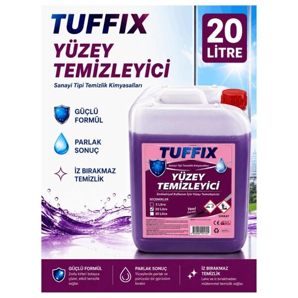 Tuffix 20 Litre Yüzey Temizleyici - Endüstriyel Kullanım İçin Güçlü ve Kalıcı Ferahlık