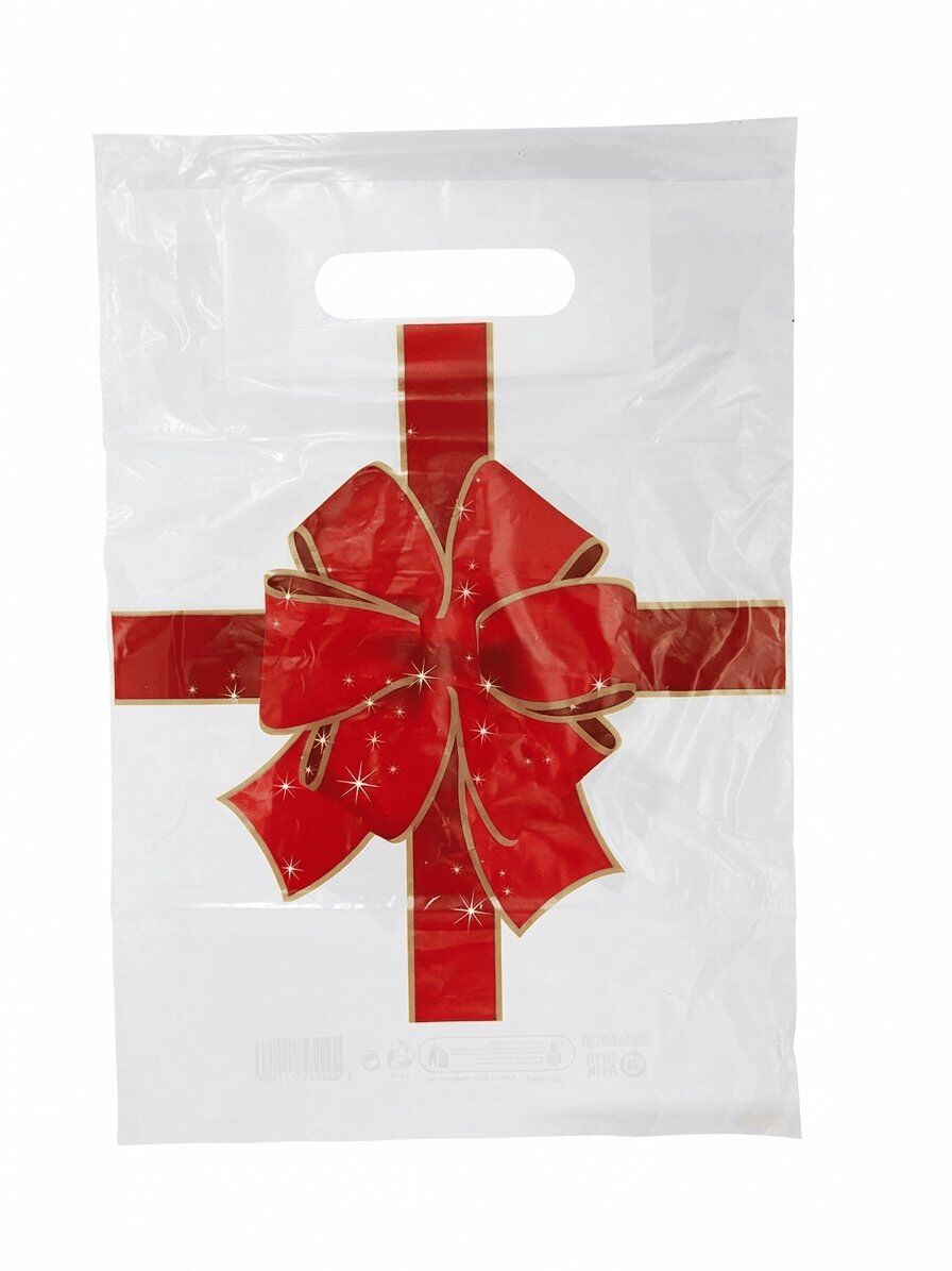 Renkli 500 adet 3 No ( 33 x 45 cm ) Takviyeli El Geçme Baskılı Poşet
