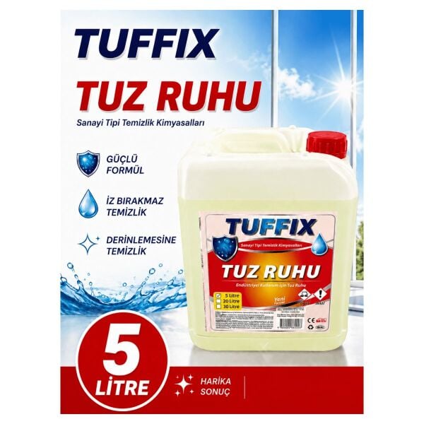 Tuffix 5 Litre Tuz Ruhu - Güçlü Temizlik ve Kireç Çözücü