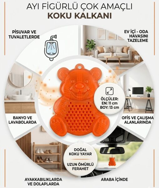 Only Evo 9'Lu Avantaj Paketi Çok Amaçlı Doğal Koku kalkanı - Pisuvar, Araba, Dolap ve Oda Kokusu (3 RENK x 3)