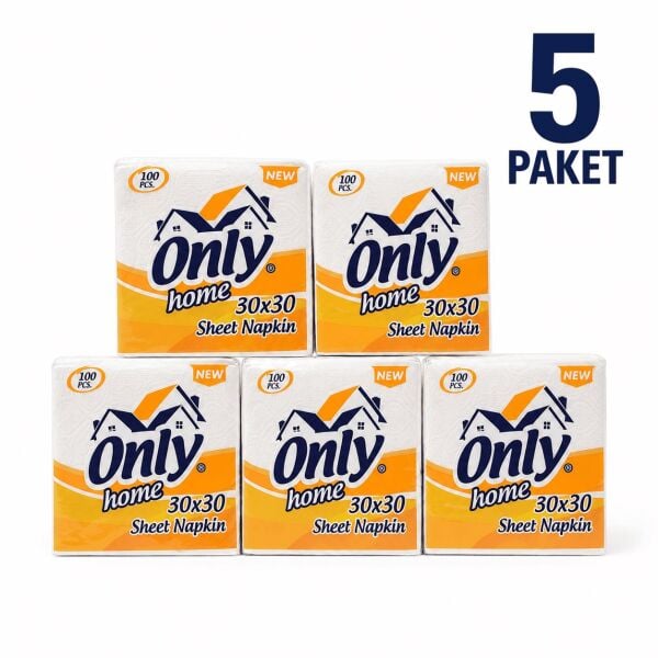 Only Profesyonel Servis Peçete - 5 Paket 500 ADET Peçete