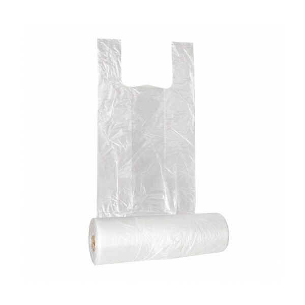 Şeffaf Rulo Hışır Poşet Orta Boy 23x43 cm 330 Gr - Market ve Günlük Kullanım Poşeti
