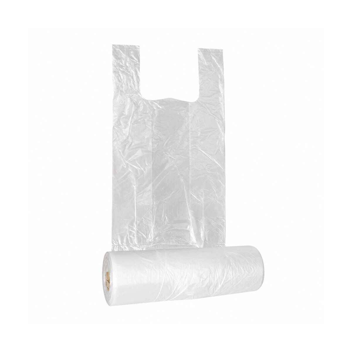 Şeffaf Rulo Hışır Poşet Büyük Boy 25x50 cm 490 Gr - Market ve Günlük Kullanım Poşeti