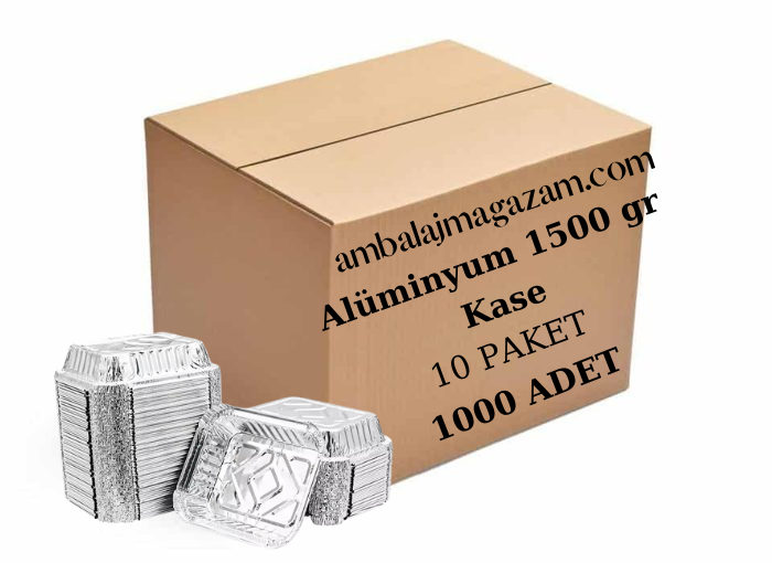 1500 gr  Alüminyum Kapaklı Kase Koli